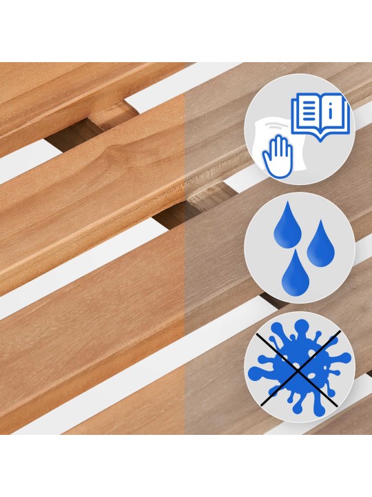 Teakhouten bank Jackson V2 200 cm, teak