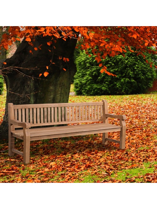 Teakhouten bank Jackson V2 220 cm, teak