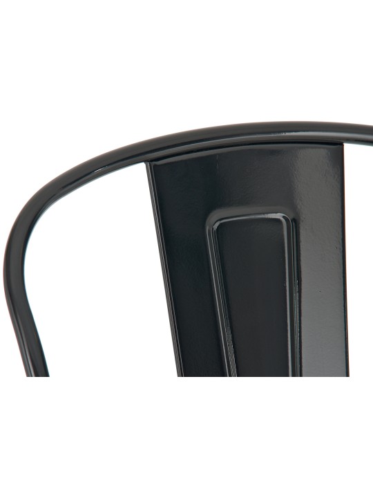 Set van 4 barkrukken Aiden, zwart