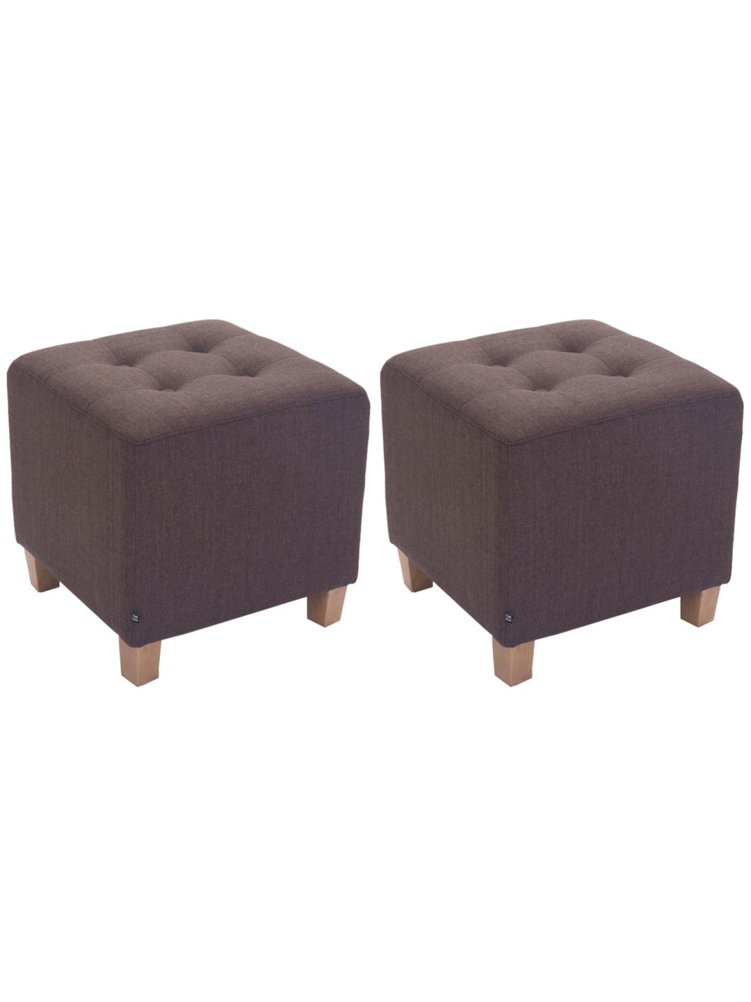 Set van 2 Pharaoh-krukjes, antiek-licht, bruin