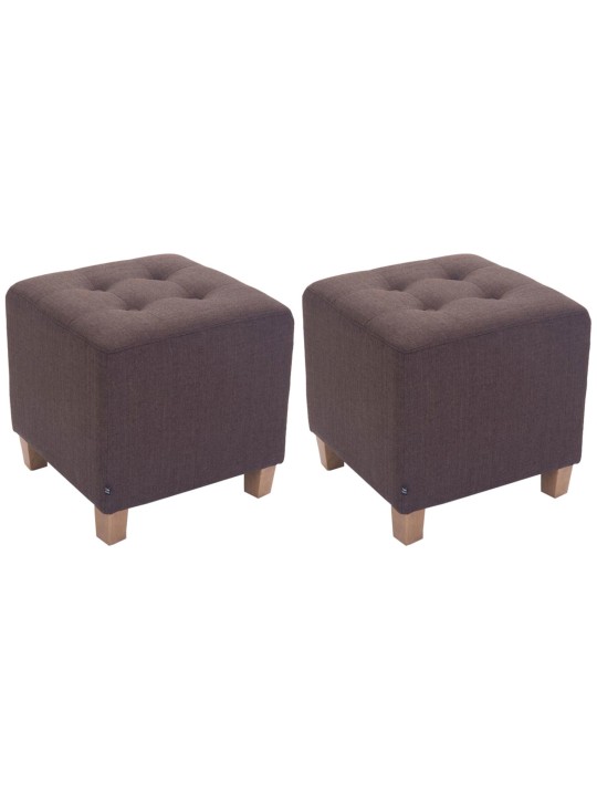 Set van 2 Pharaoh-krukjes, antiek-licht, bruin