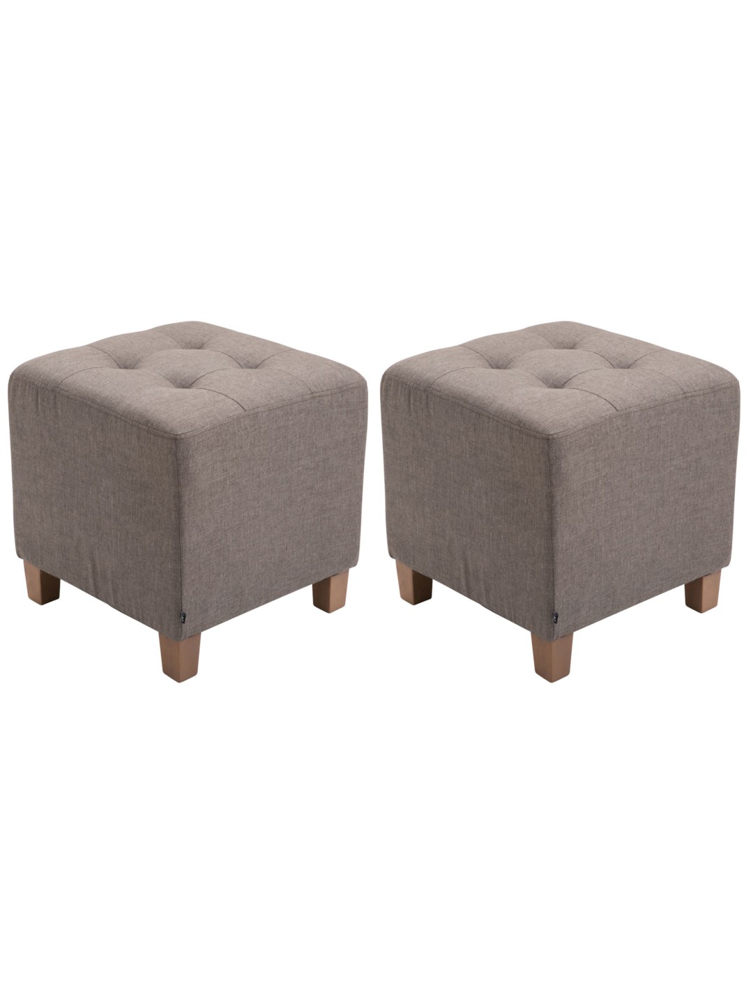 Set van 2 Pharaoh-krukjes, antiek-licht, taupe