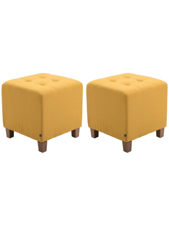 Set van 2 Pharaoh-krukjes, antiek-licht, geel