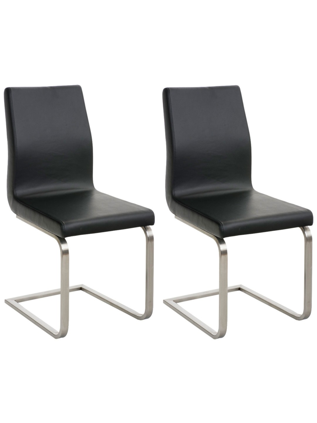Set van 2 Belfort eetkamerstoelen, zwart