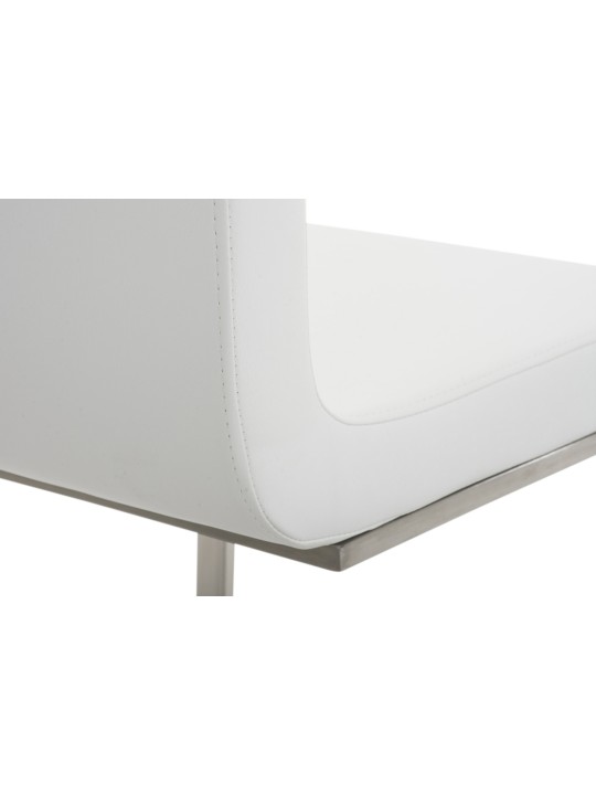 Set van 2 Belfort eetkamerstoelen, wit