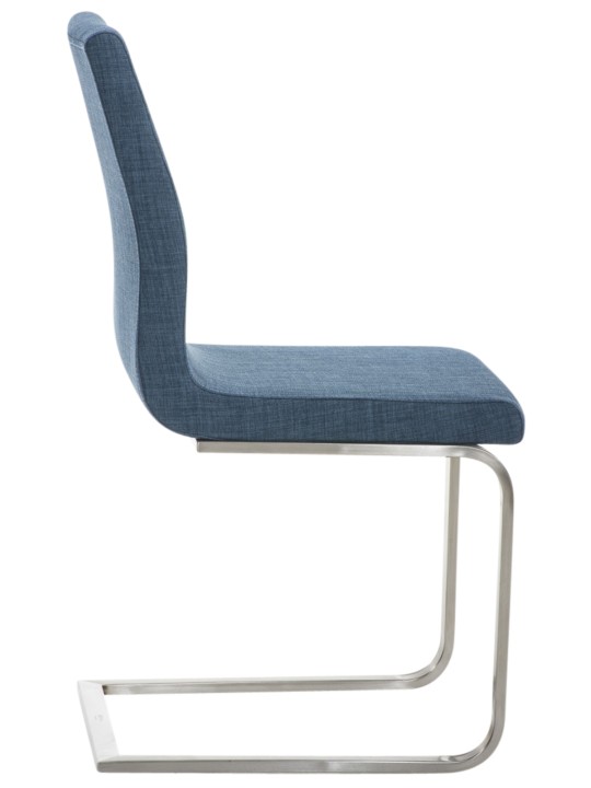 Set van 2 eetkamerstoelen Belfort stof, blauw