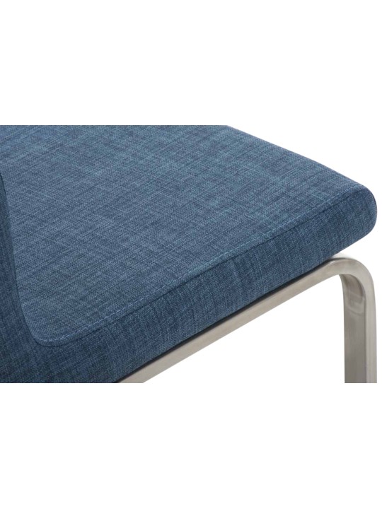 Set van 2 eetkamerstoelen Belfort stof, blauw