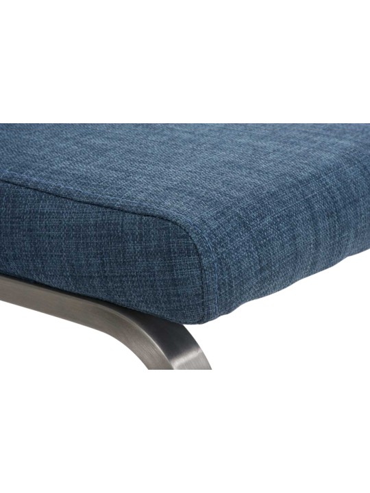 Set van 2 eetkamerstoelen Belfort stof, blauw