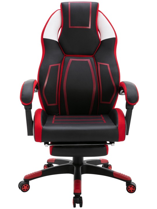 Bureaustoel Clovis kunstleer, zwart/rood Bureaustoel Clovis kunstleer, zwart/rood