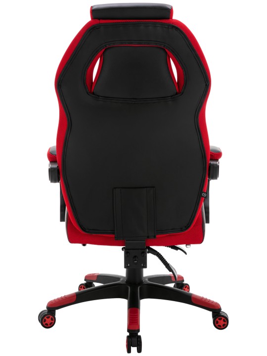 Bureaustoel Clovis kunstleer, zwart/rood Bureaustoel Clovis kunstleer, zwart/rood