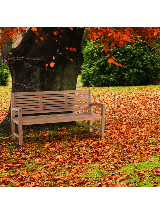 Teakhouten bank Halden 180 cm, teak