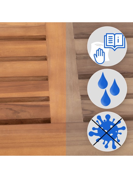 Teakhouten bank Halden 220 cm, teak