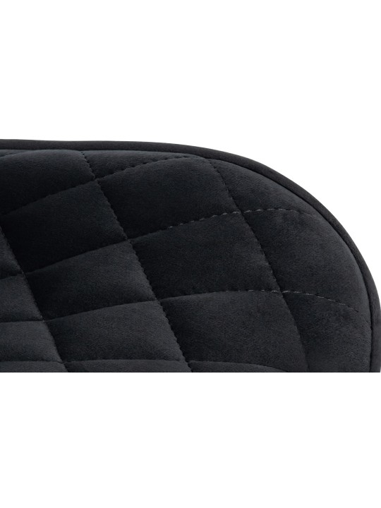 Set van 2 barkrukken Minosa fluweel, zwart