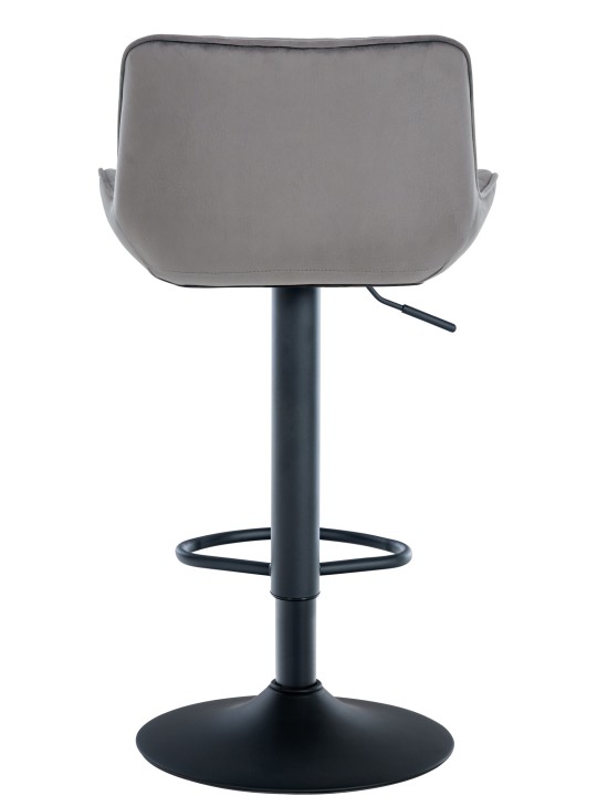 Set van 2 barkrukken Minosa fluweel, donkergrijs Set van 2 barkrukken Minosa fluweel, donkergrijs