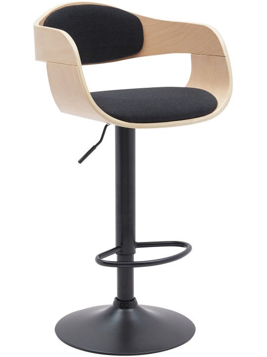 Barkruk Kingston B stof, naturel/zwart