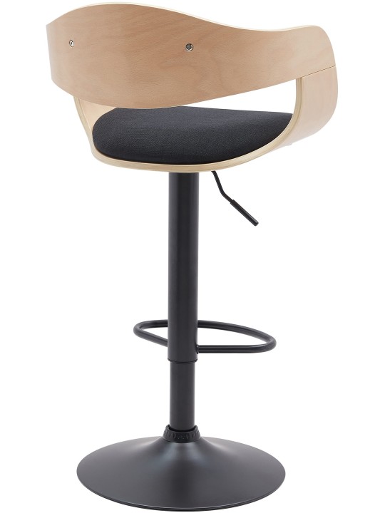 Barkruk Kingston B stof, naturel/zwart