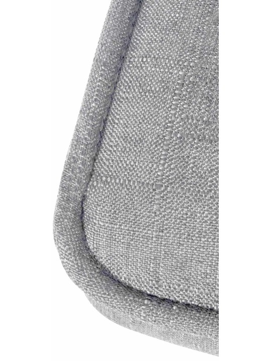 Barkruk Peking V2 stof chroom, lichtgrijs