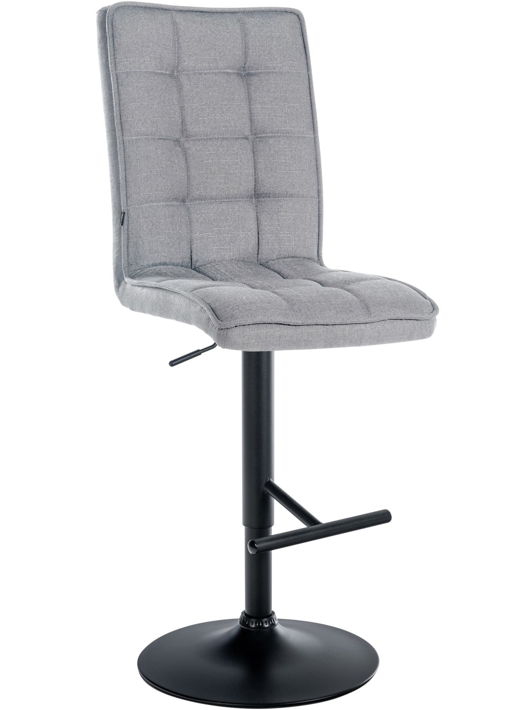 Barkruk Peking V2 stof, lichtgrijs