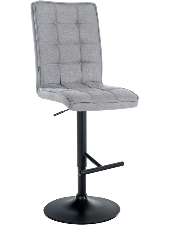 Barkruk Peking V2 stof, lichtgrijs