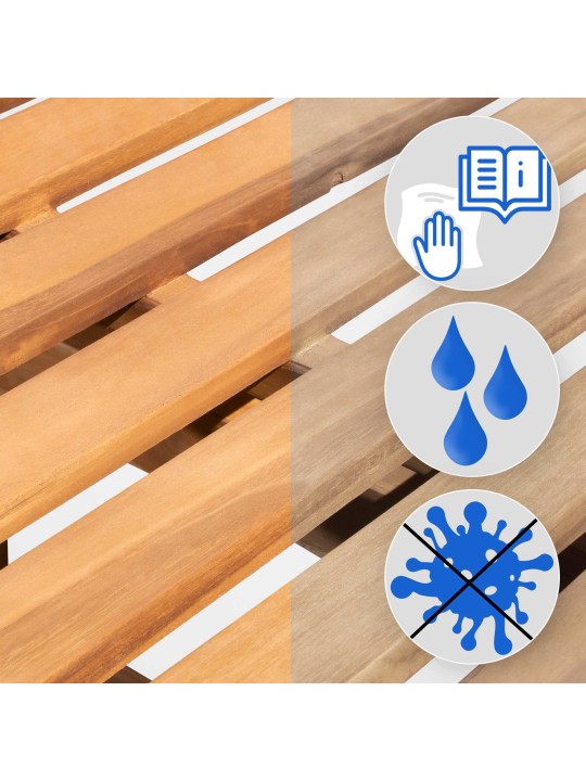 Teakhouten bank Florida 240 cm, teak Teakhouten bank Florida 240 cm, teak