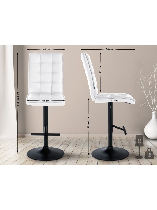 Barkruk Peking V2 kunstleer, wit Barkruk Peking V2 kunstleer, wit