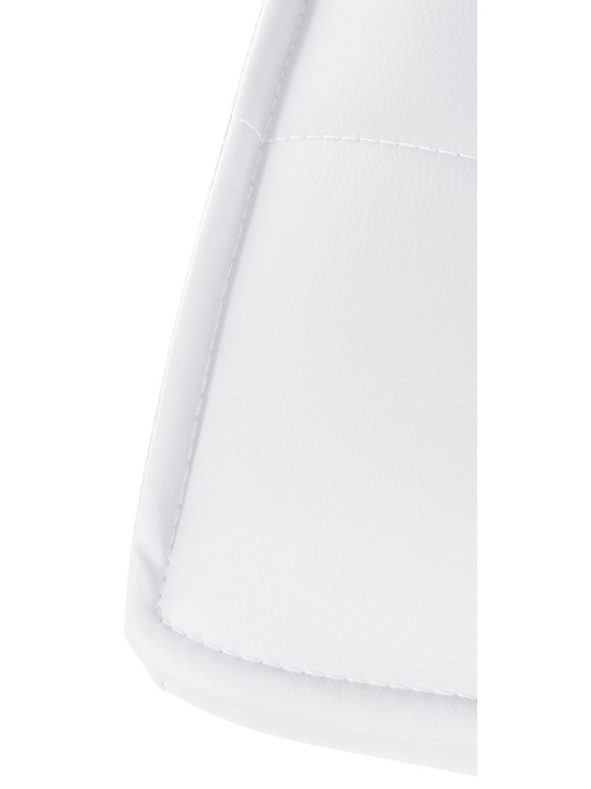 Barkruk Peking V2 kunstleer chroom, wit