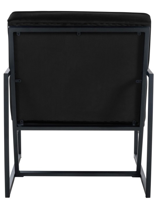 Ligstoel Avon fluweel, zwart Ligstoel Avon fluweel, zwart