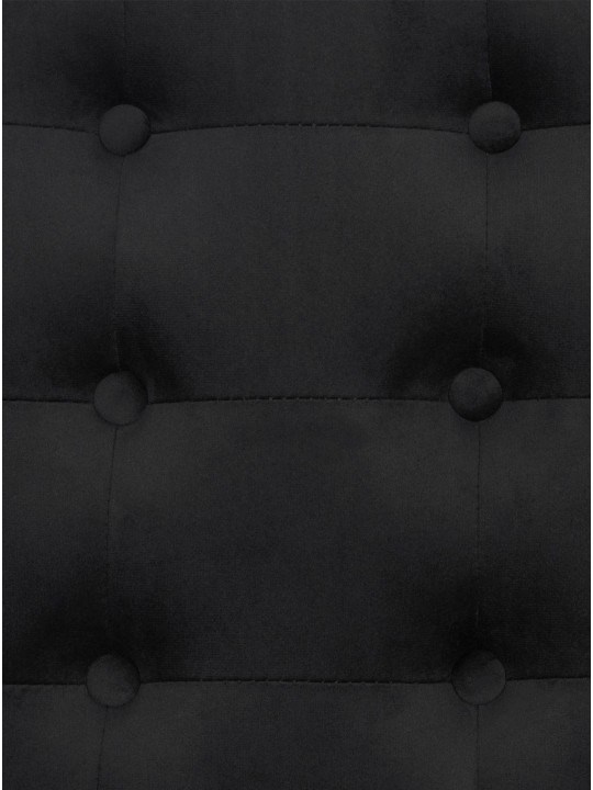 Ligstoel Avon fluweel, zwart Ligstoel Avon fluweel, zwart