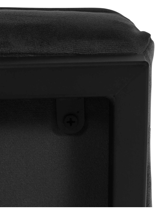 Ligstoel Avon fluweel, zwart Ligstoel Avon fluweel, zwart