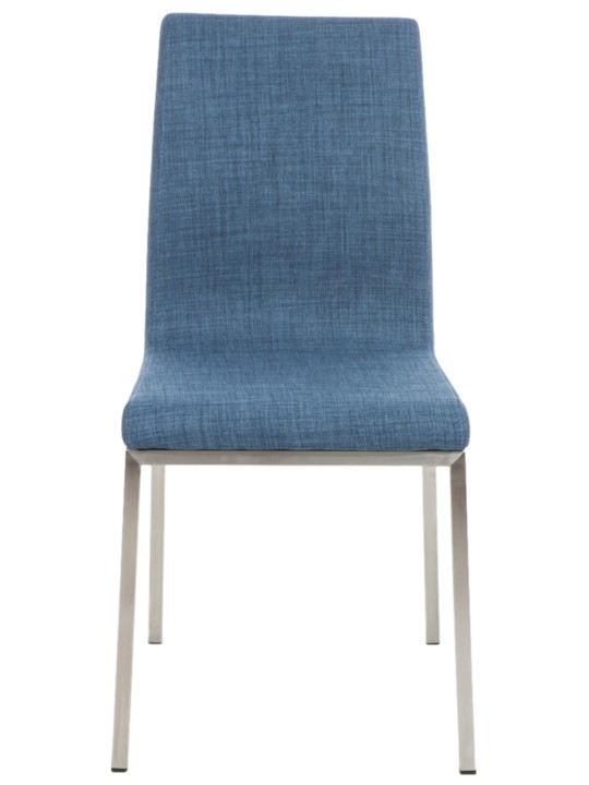 Set van 2 eetkamerstoelen Colmar stof, blauw Set van 2 eetkamerstoelen Colmar stof, blauw