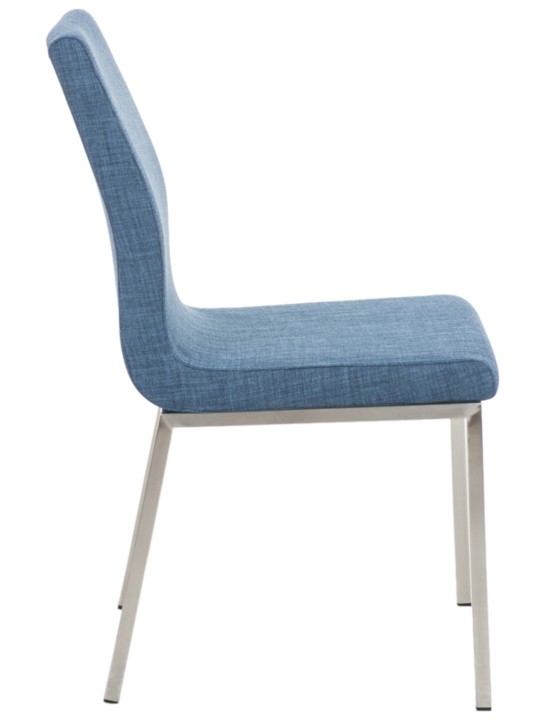 Set van 2 eetkamerstoelen Colmar stof, blauw Set van 2 eetkamerstoelen Colmar stof, blauw