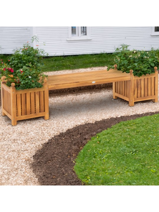 Teakhouten bank Boston, teak