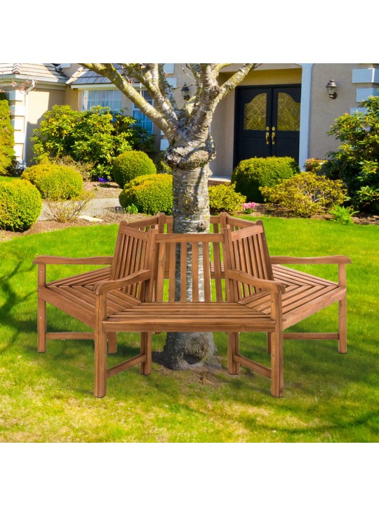 Sonja boombank met armleuningen 200 cm, teak Sonja boombank met armleuningen 200 cm, teak