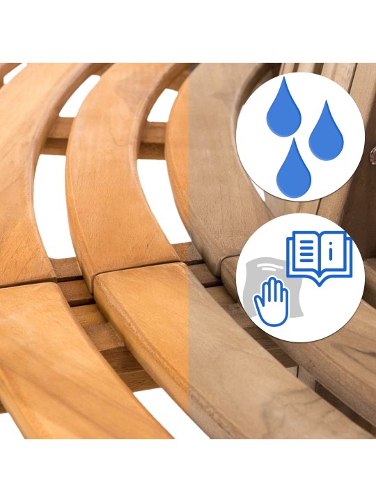 Boombank Novum rond 250 cm, teak Boombank Novum rond 250 cm, teak