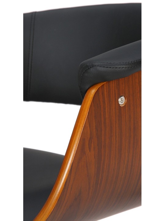 Barkruk Vestaals kunstleer, walnoot/zwart Barkruk Vestaals kunstleer, walnoot/zwart