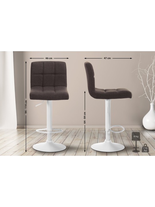 Barkruk Calma stof, bruin Barkruk Calma stof, bruin