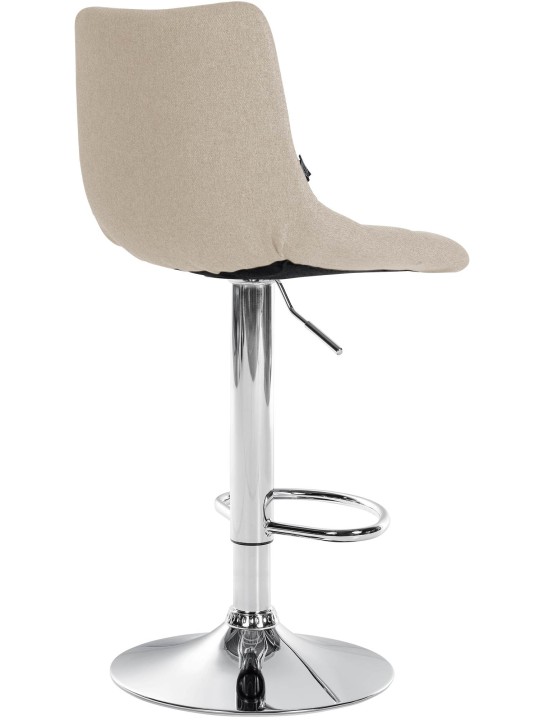 Barkruk Jerry stof chroom, crème