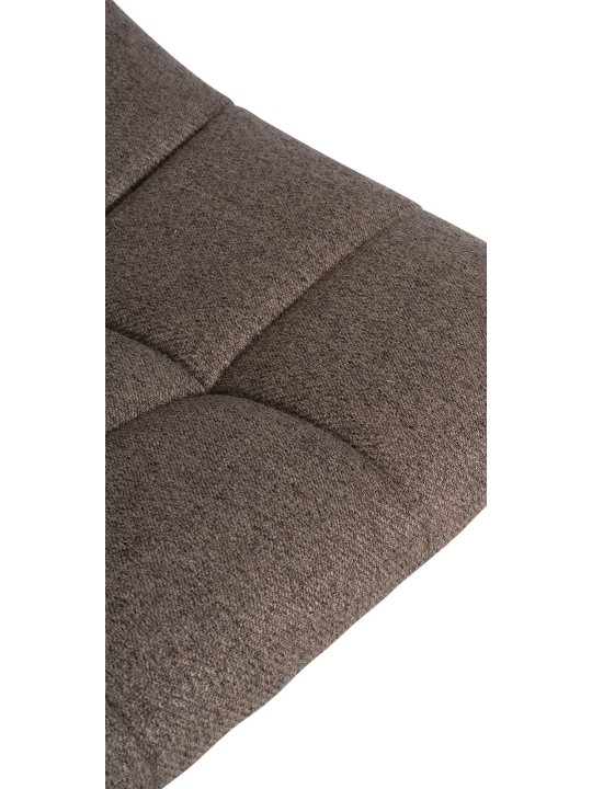 Barkruk Jerry stof chroom, taupe