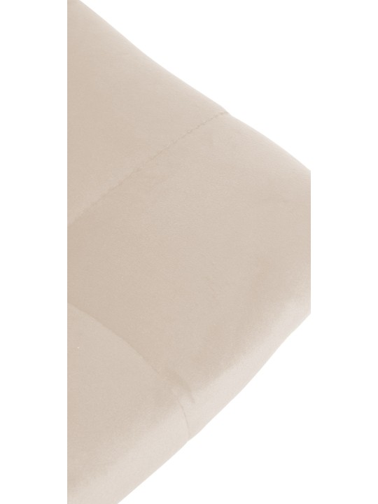 Barkruk Jerry Fluweel Chroom, crème