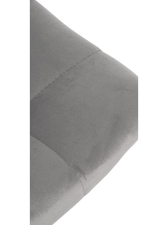 Barkruk Jerry Fluweel Chroom, grijs