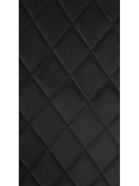 Stoel Telde fluweel, zwart