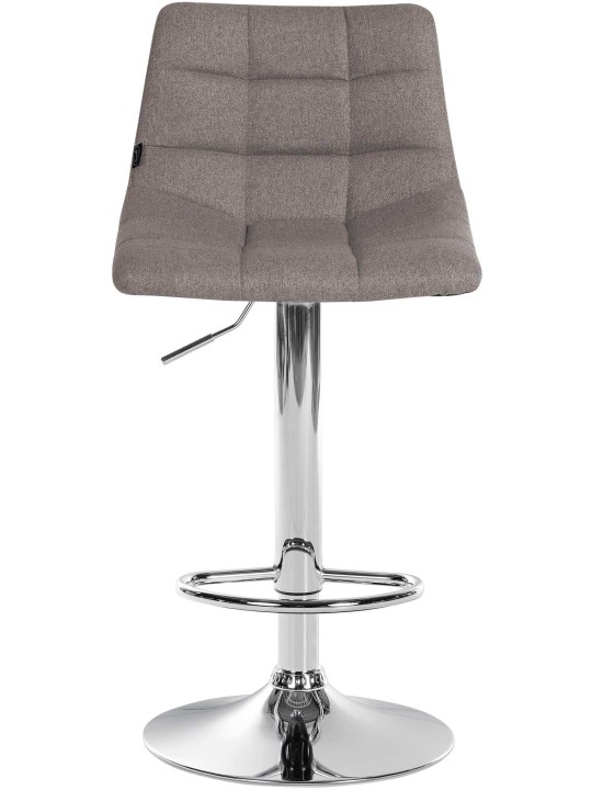 Barkruk Jerry stof chroom, grijs Barkruk Jerry stof chroom, grijs