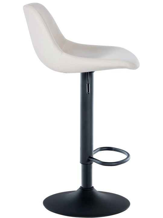 Barkruk Loft fluweel, crème