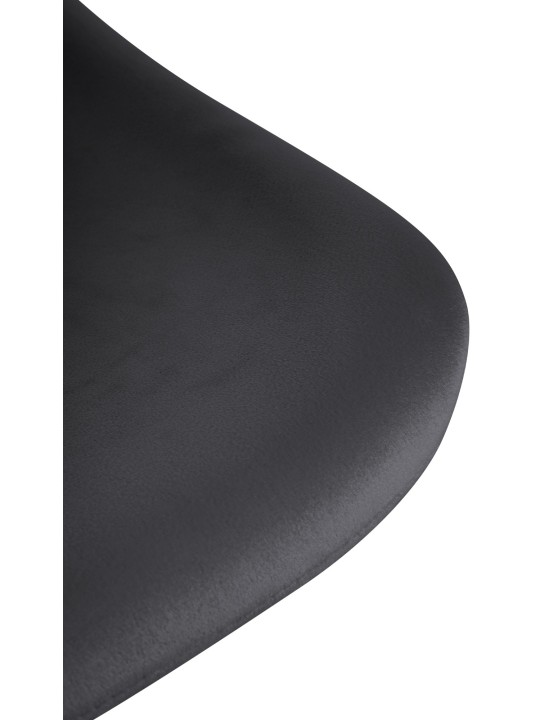 Barkruk Loft fluweel, zwart