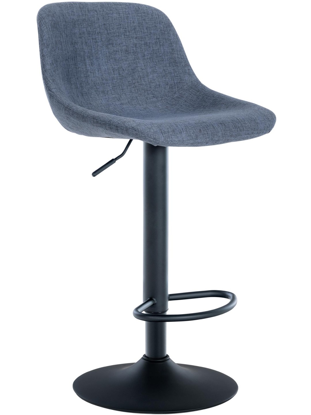 Barkruk loft stof, blauw