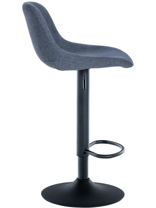 Barkruk loft stof, blauw