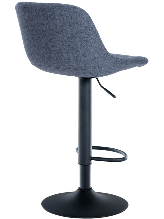 Barkruk loft stof, blauw