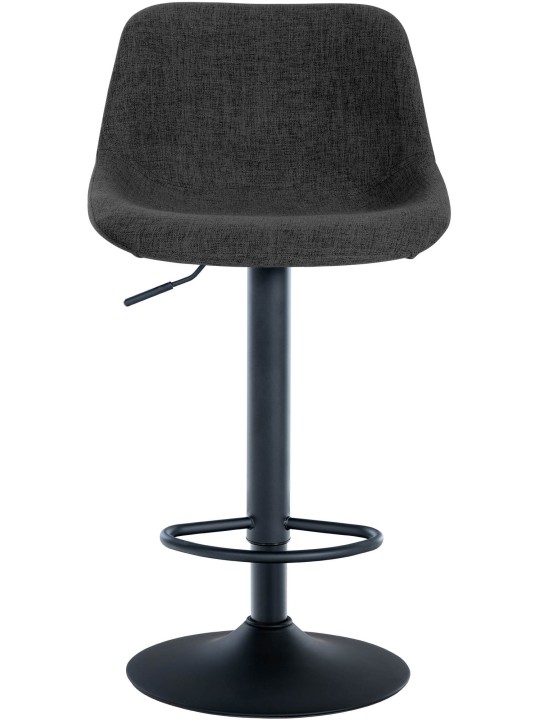 Barkruk loft stof, zwart