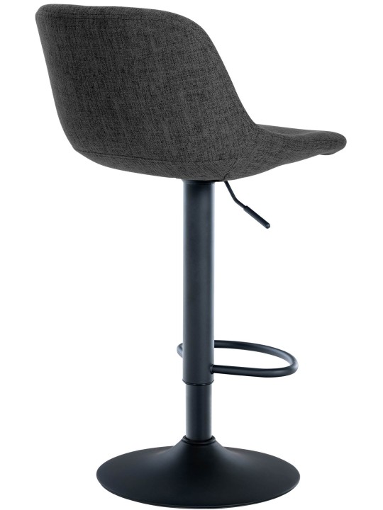 Barkruk loft stof, zwart