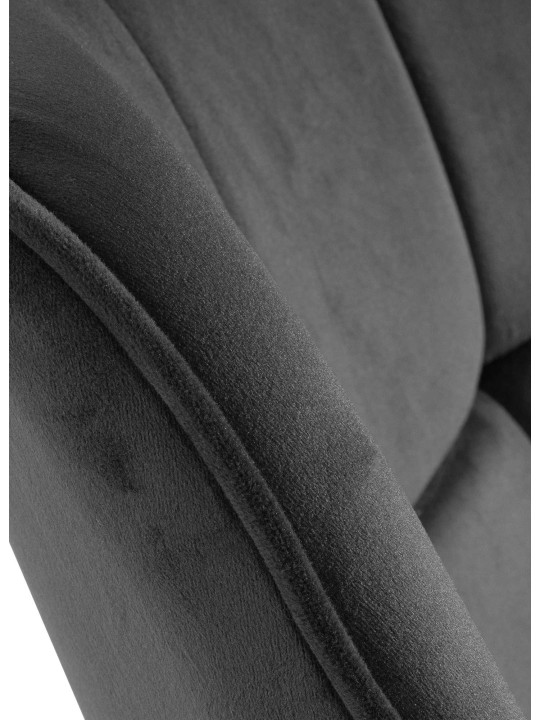 Stoel Westport Fluweel, donkergrijs Stoel Westport Fluweel, donkergrijs